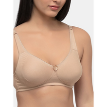 Load image into Gallery viewer, Deevaz Cotton Full Coverage Non-Padded Non Wired Bra Seamless Cup In Beige Color.