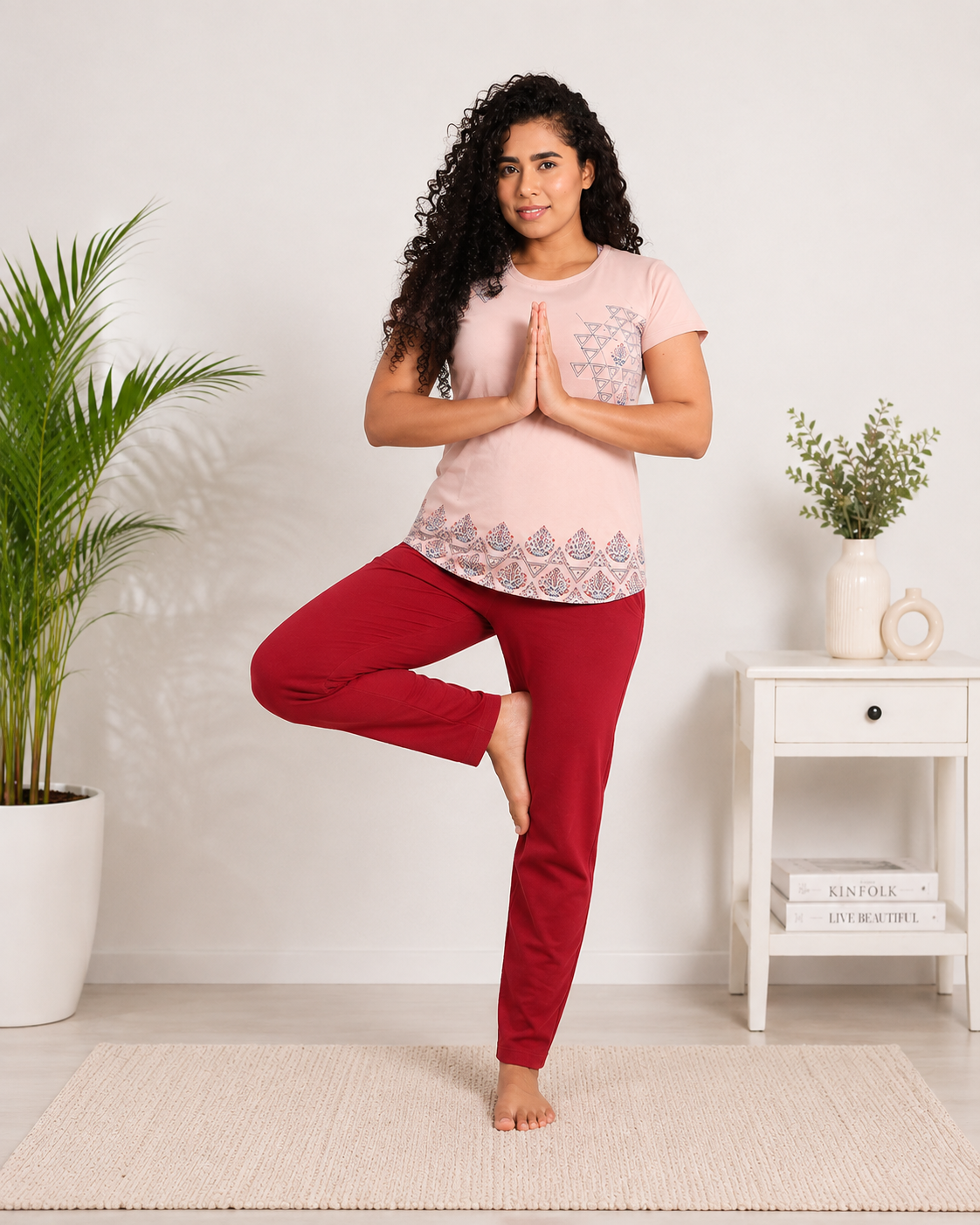 Deevaz Women Cotton Night Suit Set Printed Set of T-shirt & Pajama Nightwear Night Dress for Girls.
