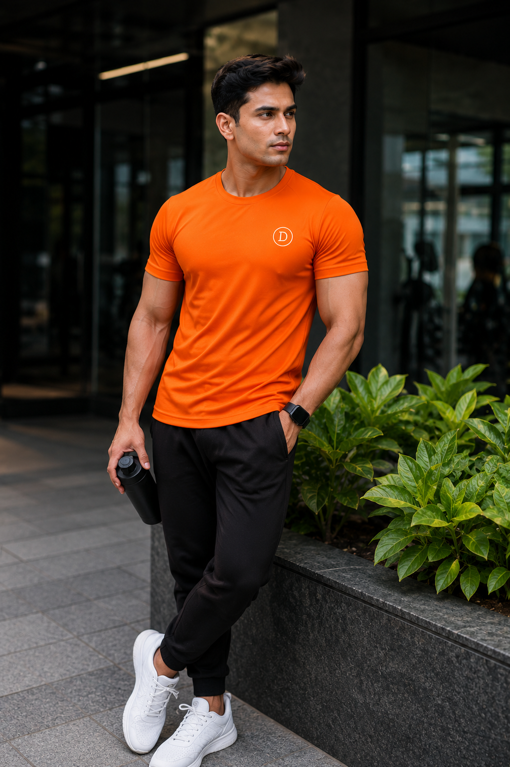Deevaz Men’s Premium Gym Workout T-Shirt – Regular Fit Dry Fit Sports & Fitness Training Tee