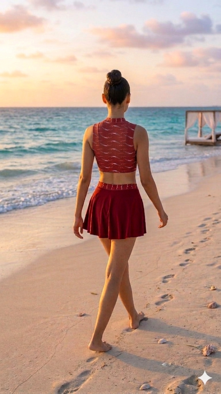 Deevaz’s Dolphin-Print Beach wear Co-ord Set
