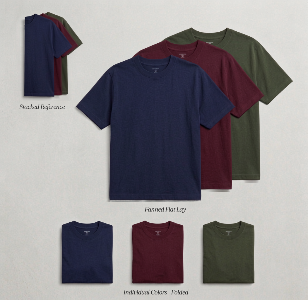 Deevaz Men's Cotton Short Sleeve Tee Multipack – Versatile Basics
