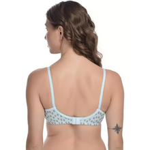 Load image into Gallery viewer, Deevaz Women Everyday Lightly Star Padded Bra In Blue Color.