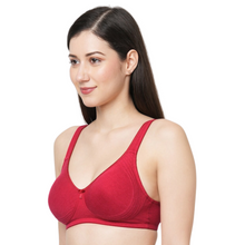 Load image into Gallery viewer, Deevaz Cotton Full Coverage Non-Padded Non Wired  Bra Seamless Cup In Maroon Color.