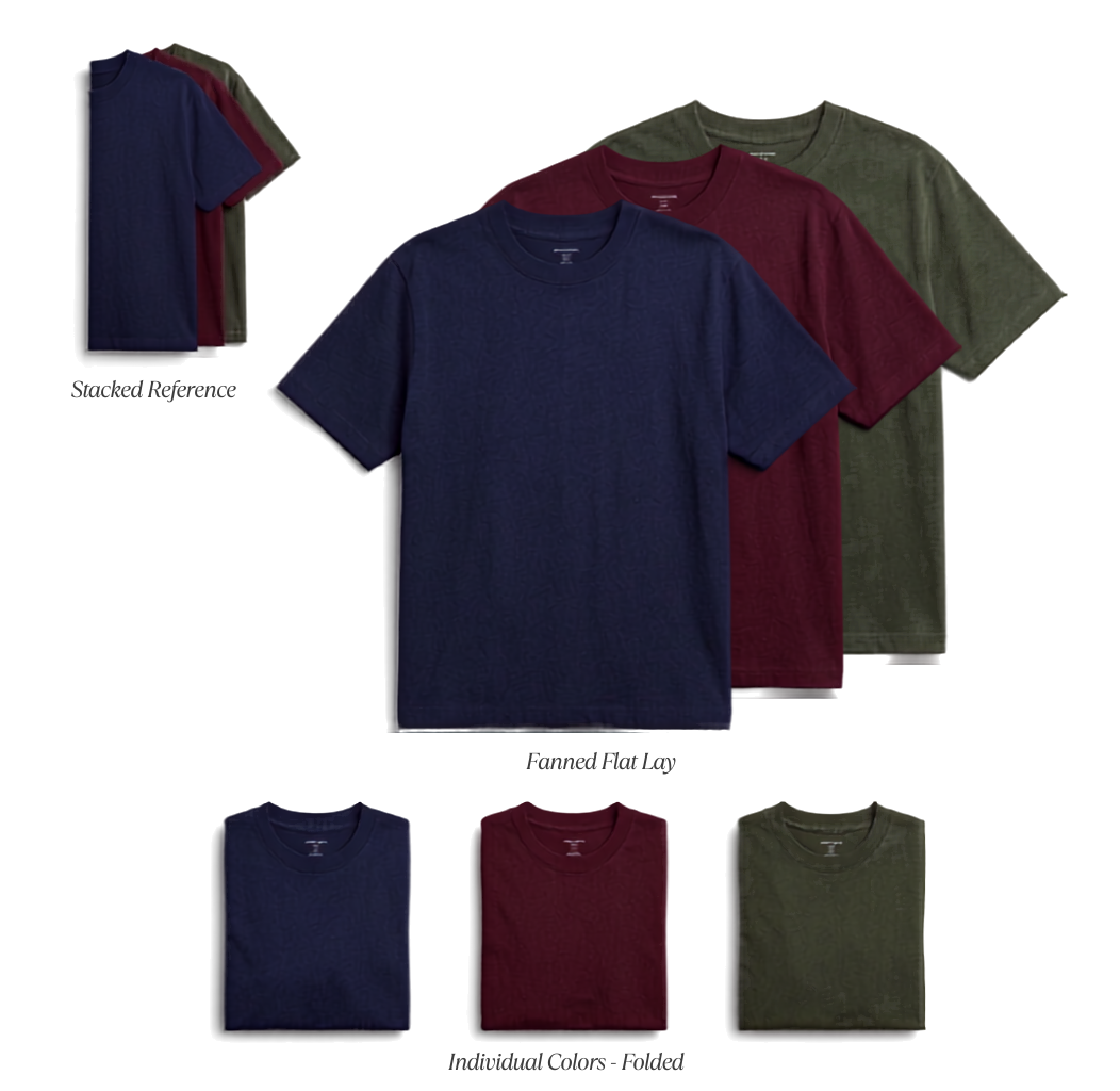 Deevaz Men's Cotton Short Sleeve Tee Multipack – Versatile Basics