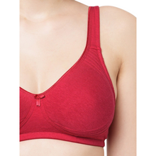 Load image into Gallery viewer, Deevaz Cotton Full Coverage Non-Padded Non Wired  Bra Seamless Cup In Maroon Color.