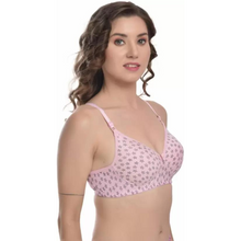 Load image into Gallery viewer, Deevaz Women Everyday Lightly Star Padded Bra In Pink Color.
