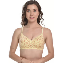 Load image into Gallery viewer, Deevaz Women Everyday Lightly Star Padded Bra In Yellow Color.