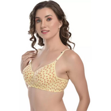Load image into Gallery viewer, Deevaz Women Everyday Lightly Star Padded Bra In Yellow Color.