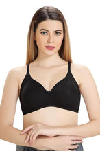 Load image into Gallery viewer, Deevaz Padded Women's Cotton Rich 3/4th Coverage Backless Bra in Black Colour.