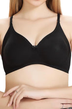 Load image into Gallery viewer, Deevaz Padded Women's Cotton Rich 3/4th Coverage Backless Bra in Black Colour.