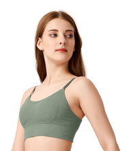 Load image into Gallery viewer, Deevaz Medium Impact Padded Non-Wired Sports Cami Bra In Multicolor With Adjustable Thin Strap Detailing.