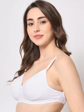 Load image into Gallery viewer, Deevaz Women Everyday Lightly Padded Bra In White Color.