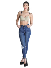 Load image into Gallery viewer, Deevaz Padded Non-Wired Full Coverage Push Up Bra in Skin Colour