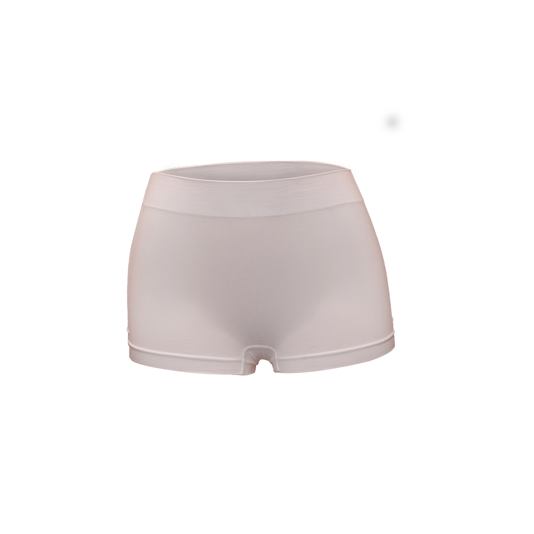 Deevaz Combo of 2 Mid Rise Full Coverage Seamless Boy Shorts In White & Red colour.