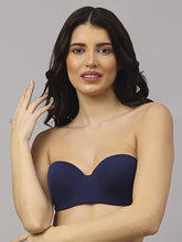 Load image into Gallery viewer, Deevaz Navy Blue Seamless Strapless Padded Wired Bra