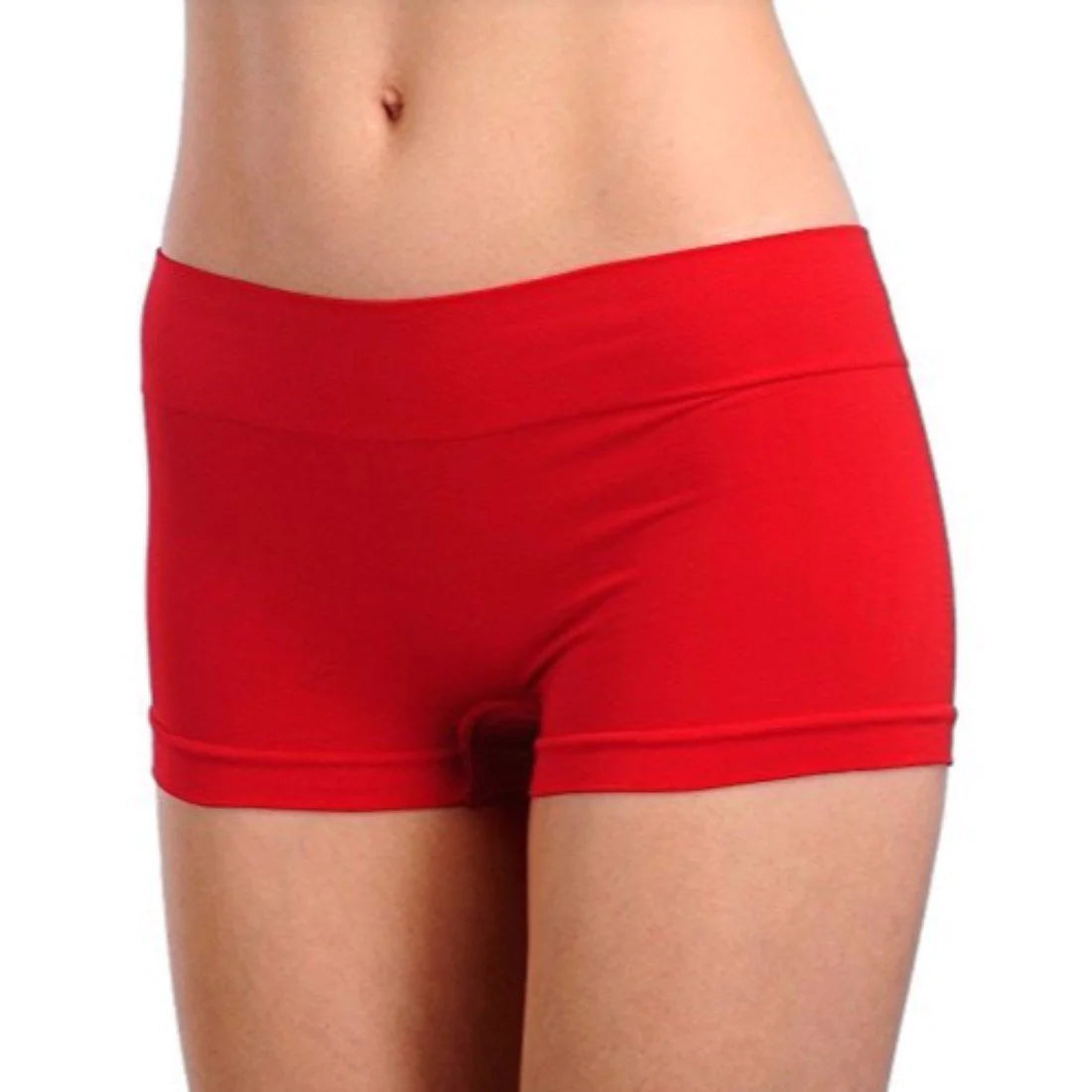 Deevaz Combo Of 3 Mid Rise Full Coverage Seamless Boy Shorts In Multicolour