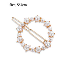 Load image into Gallery viewer, Deevaz Metal Round Shape Minimalistic Lock Hair Clips for Women and Girls in Golden White Colour.