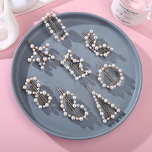 Load image into Gallery viewer, Deevaz Metal Round Shape Minimalistic Lock Hair Clips for Women and Girls in Golden White Colour.