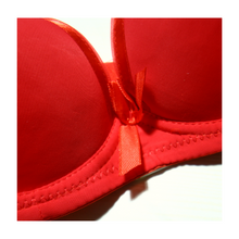 Load image into Gallery viewer, Deevaz Padded Women's Cotton Rich Medium Coverage Wired Push-Up Bra In Red Colour.