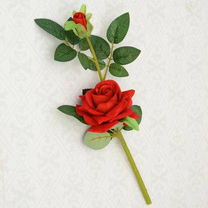 Deevaz Valentines Special Red Rose Flowers (Pack Of 1)