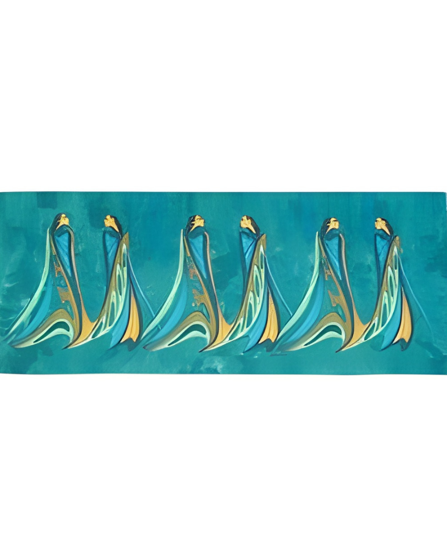 deevaz Acrylic Printed Women Shawl  (Green)