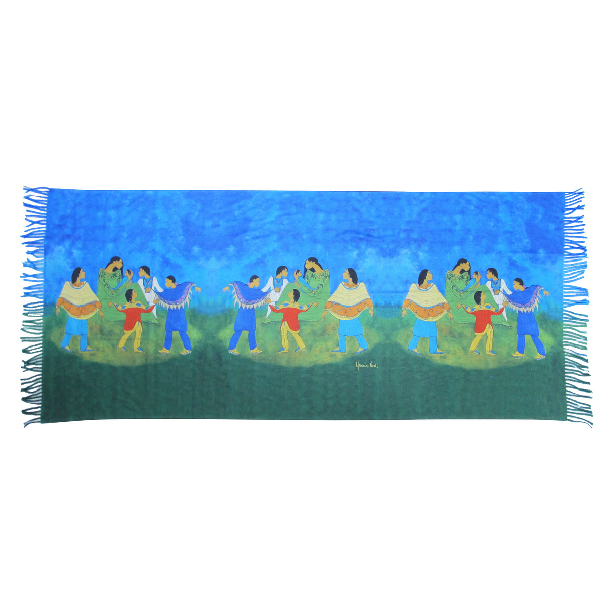 Deevaz Acrylic Printed Women Shawl  (Multicolor)