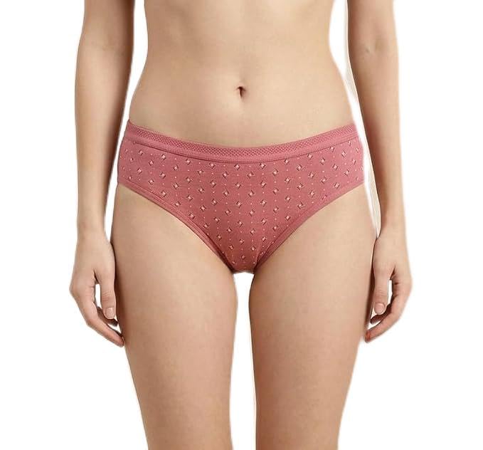 Deevaz Women's Cotton Printed Mid Waist Bikini Panty.