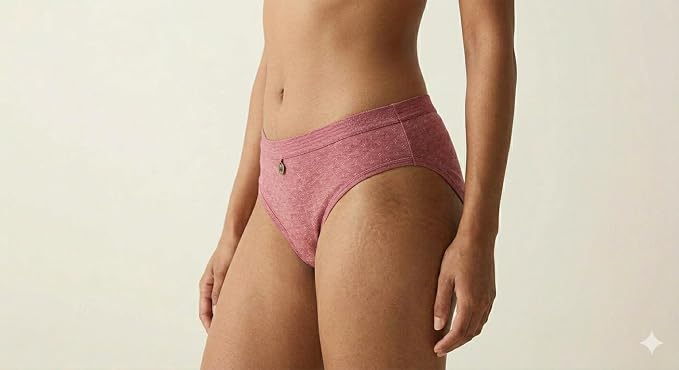Deevaz Women's Cotton Printed Mid Waist Bikini Panty.