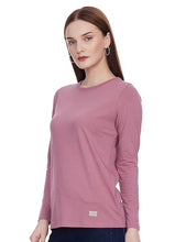 Load image into Gallery viewer, Deevaz Cotton Long Sleeve Crew Tee In Onion Color.