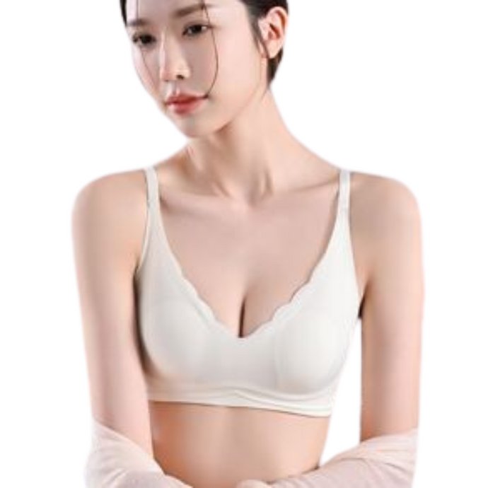 Deevaz Lightly Padded Solid Simple Design Wireless Bra In Mix Color.