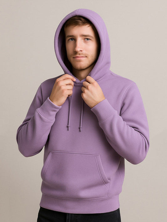 Deevaz Unisex Over Size Full Hoodie In Mauve