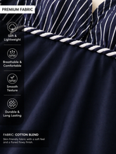 Load image into Gallery viewer, Deevaz Striped Women Monokini Navy blue, blue Swimsuit.