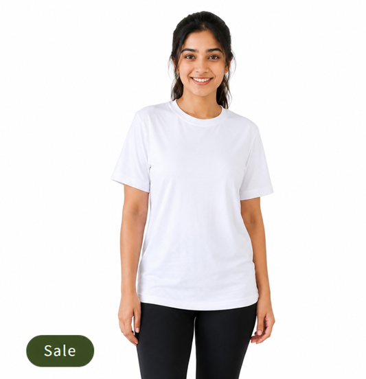 Deevaz Women’s Essential White Performance Workout Tee Dry fit
