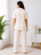 Load image into Gallery viewer, Deevaz Women's Floral Cotton 2-Piece Night Suit Set