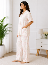 Load image into Gallery viewer, Deevaz Women's Floral Cotton 2-Piece Night Suit Set