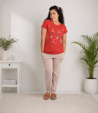 Load image into Gallery viewer, Deevaz Women Cotton Night Suit Set Printed Set of T-shirt &amp; Pajama Nightwear Night Dress for Girls.