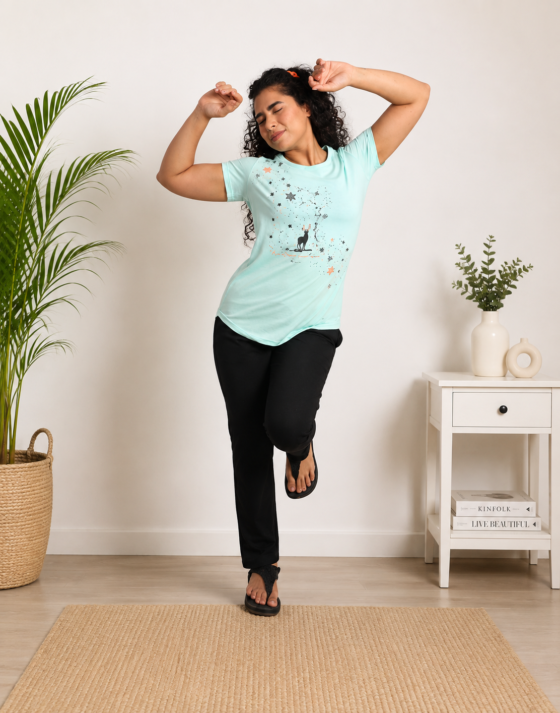 Deevaz Women Cotton Night Suit Set Printed Set of T-shirt & Pajama Nightwear Night Dress for Girls.