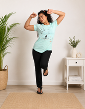 Load image into Gallery viewer, Deevaz Women Cotton Night Suit Set Printed Set of T-shirt &amp; Pajama Nightwear Night Dress for Girls.