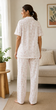 Load image into Gallery viewer, Deevaz Women's Cotton Floral Printed Night Suit Set/2 Piece Loungewear