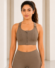 Load image into Gallery viewer, Deevaz Women's Front Zip High Impact Sports Bra