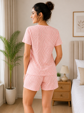 Load image into Gallery viewer, Deevaz Half Sleeve T-Shirt &amp; Shorts Co-Ord Sleepwear |