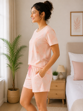 Load image into Gallery viewer, Deevaz Half Sleeve T-Shirt &amp; Shorts Co-Ord Sleepwear