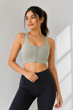 Load image into Gallery viewer, Deevaz Women's Front Zip High Velcrow  Bra | Padded Workout Yoga Gym Bra