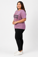 Load image into Gallery viewer, Deevaz Women's  Mauve Cotton T-Shirt.