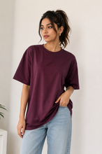 Load image into Gallery viewer, Deevaz  Basic Oversized Boyfriend Dry fits  T-shirts Maroon Color