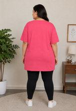 Load image into Gallery viewer, Deevaz Women’s Pink Graphic Printed T-Shirt.
