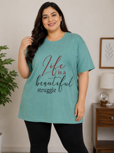 Load image into Gallery viewer, Deevaz Women’s Mint Green Graphic Printed T-Shirt.