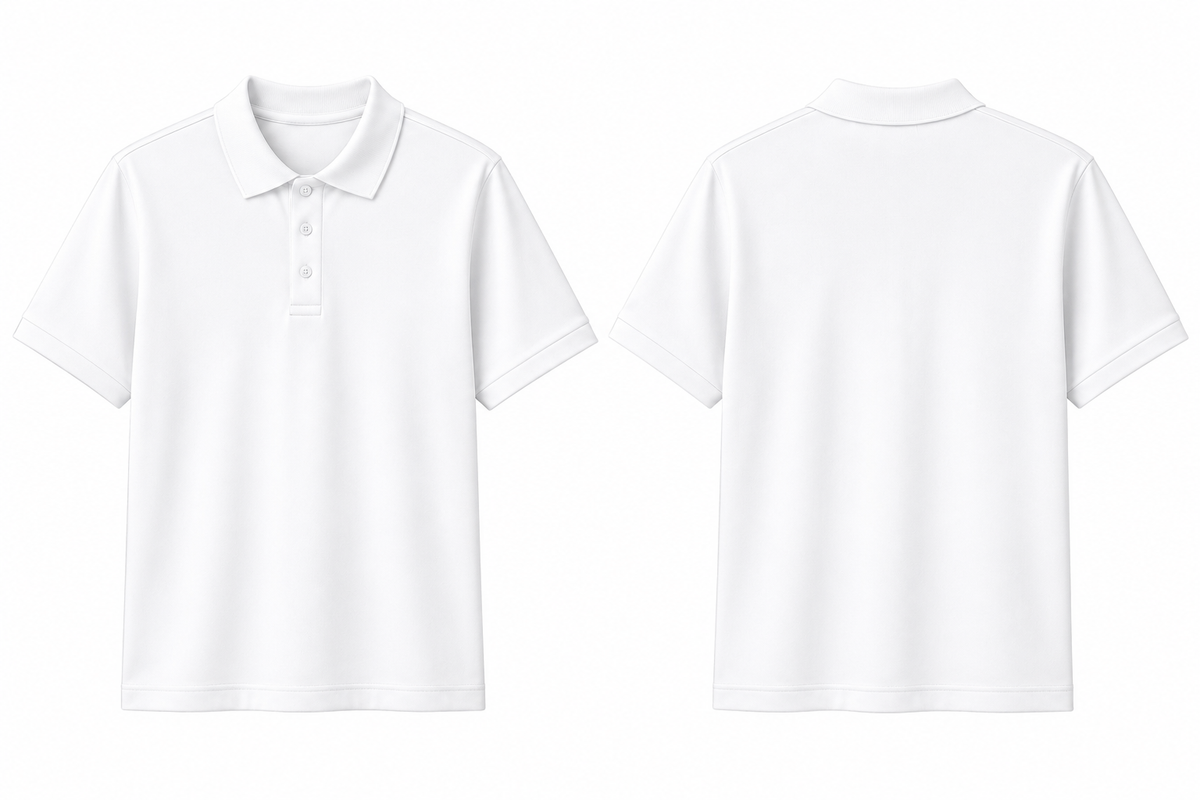 Deevaz Men's Pique Polo Shirt Tri-Pack – Classic Fit in Black, Navy, and White