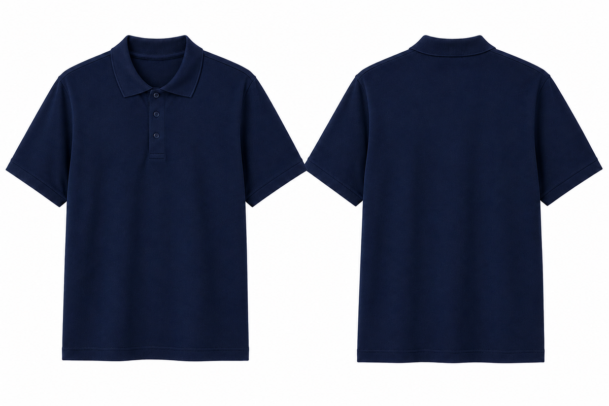 Deevaz Men's Pique Polo Shirt Tri-Pack – Classic Fit in Black, Navy, and White