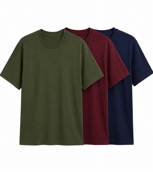 Deevaz Men's Cotton Short Sleeve Tee Multipack – Versatile Basics